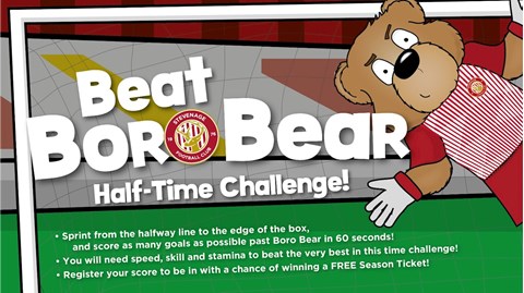 Boro Bear Half-Time Challenge