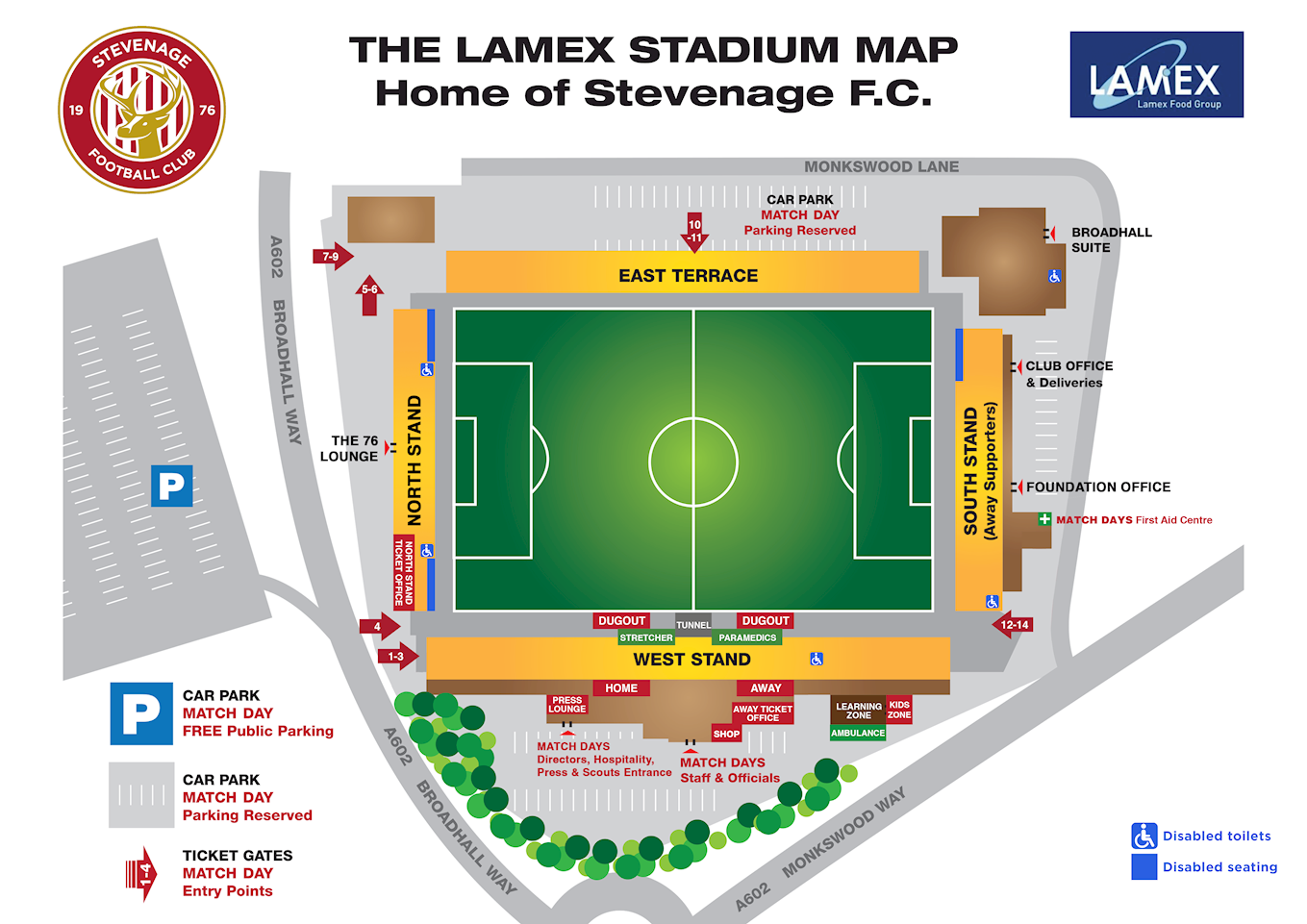 The Lamex Stadium Map - September 2023 Updatepng
