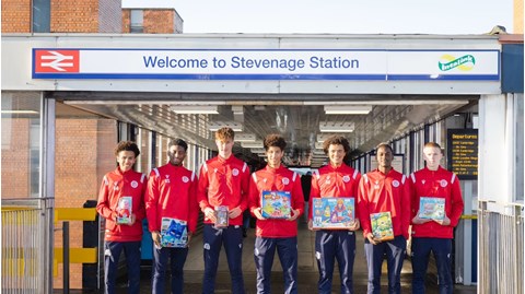 Stevenage FC and Thameslink join forces for Foundation’s Toy Donation Drive 