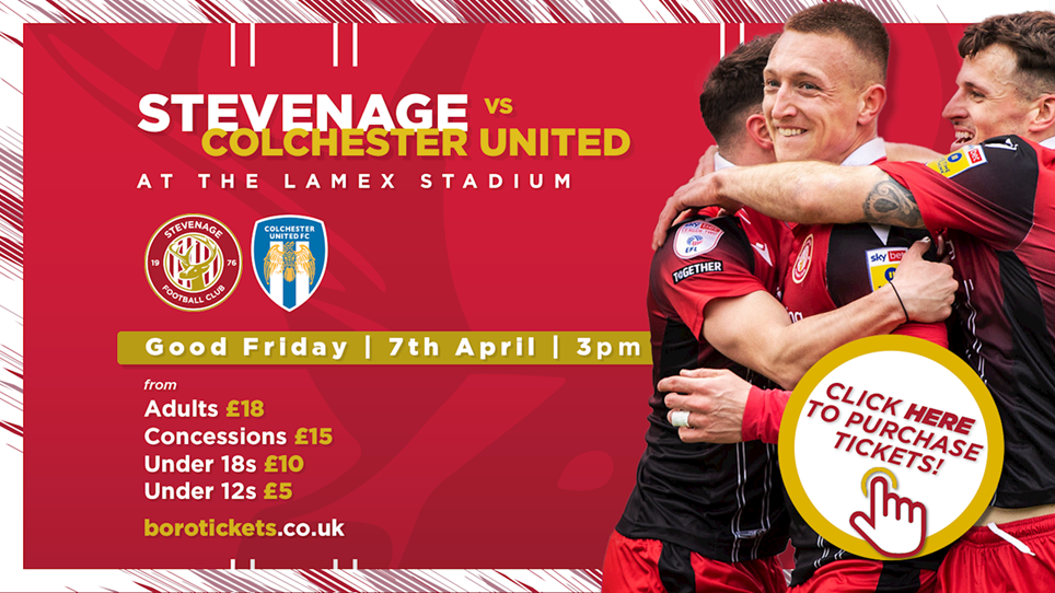Fill The Lamex vs Colchester United on Good Friday