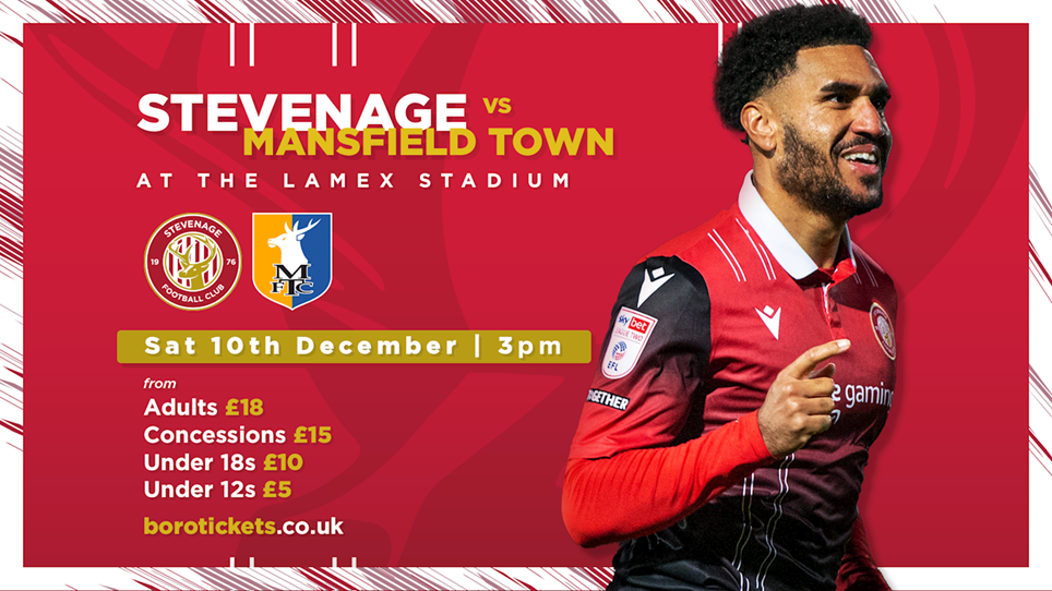 Boro take on Mansfield Town at The Lamex Stadium
