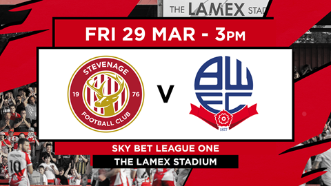 Get tickets now for Bolton Wanderers clash on Good Friday